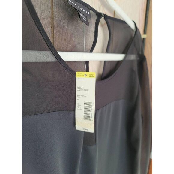 Metaphor Women's Black Translucent Top in Size US Small - Picture 4 of 4